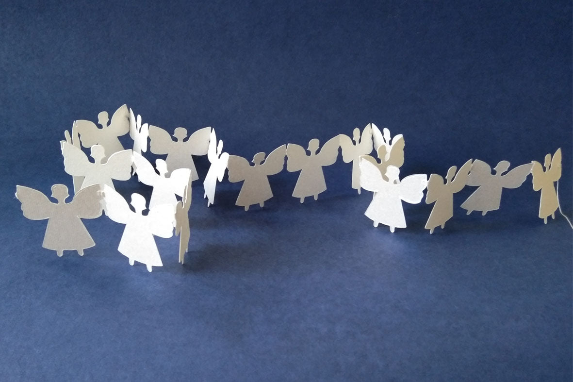 Angels Tessellating Paper Strings Decoration Set of 2 Online