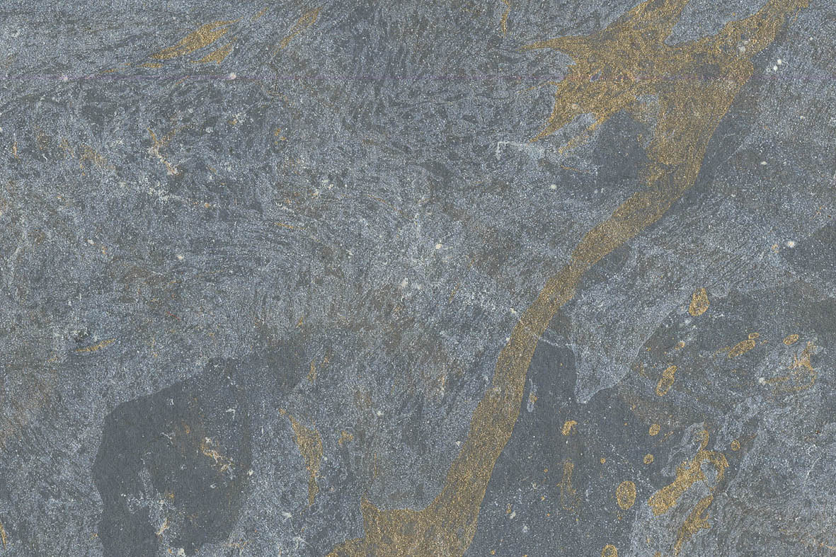 Silver & Gold on Blue Marbling Texture Handmade Paper Online