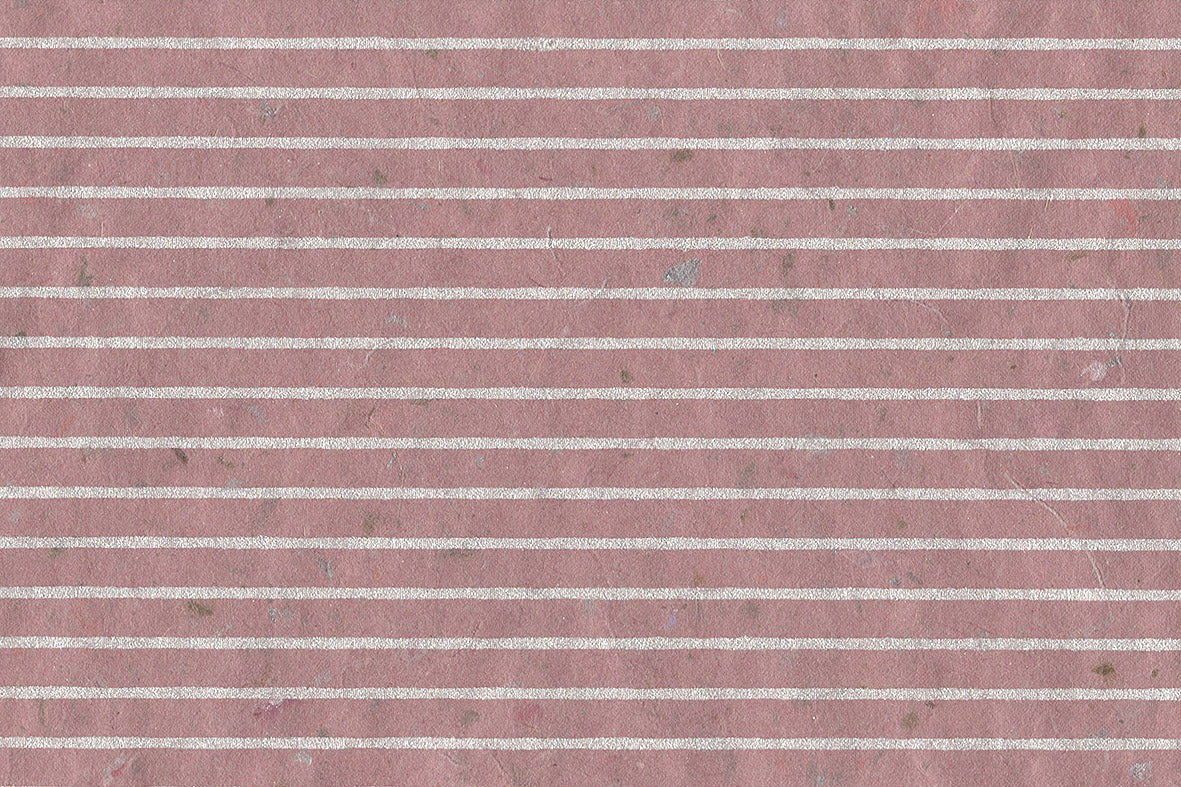 Pearl On Mesa Pink Stripes Printed Handmade Paper Online