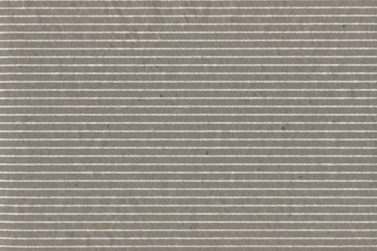 Pearl On Shrub Sage Stripes Printed Handmade Paper Online