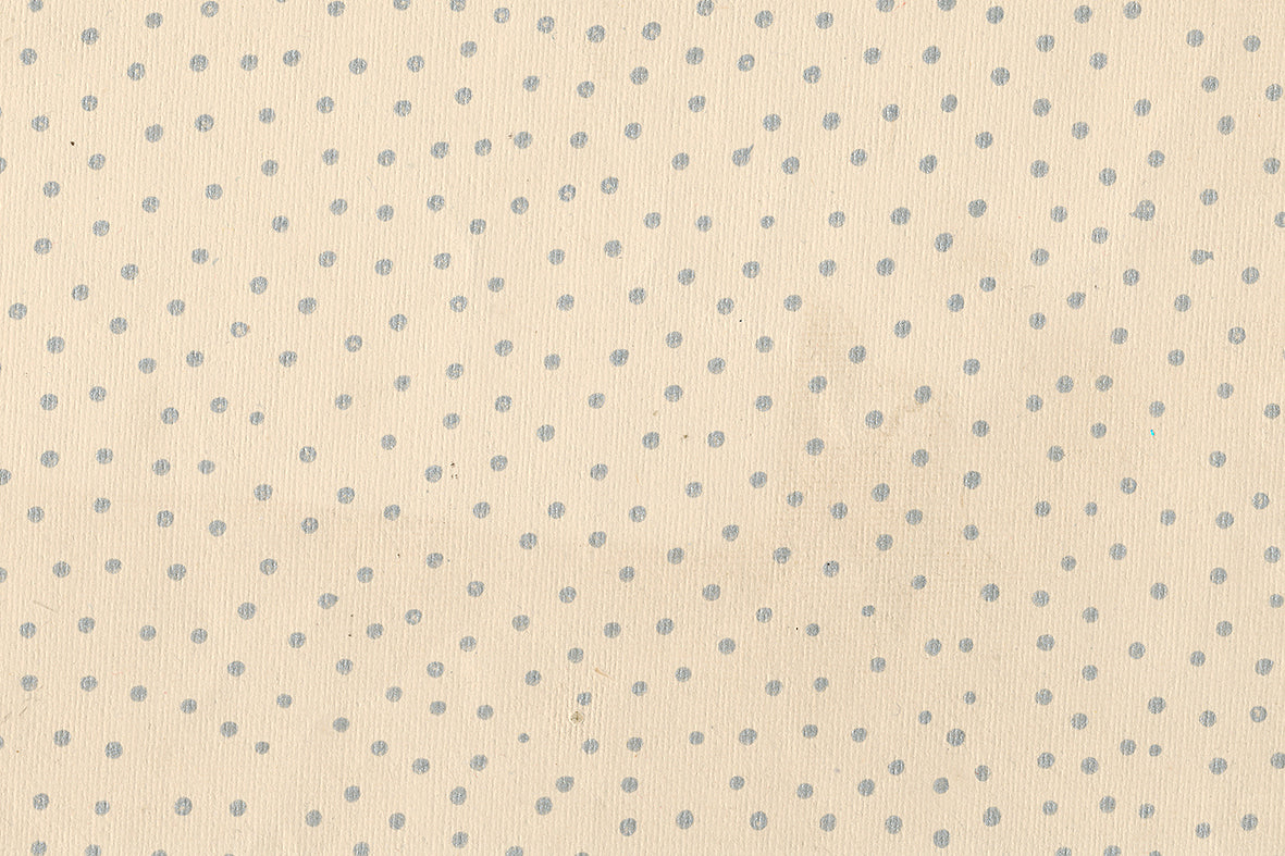 Silver On White Raidana Dots Printed Handmade Paper Online
