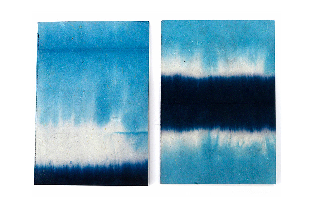 Dip Dyed Set of 2 Soft Cover Binding Blank Pages Notebooks Online