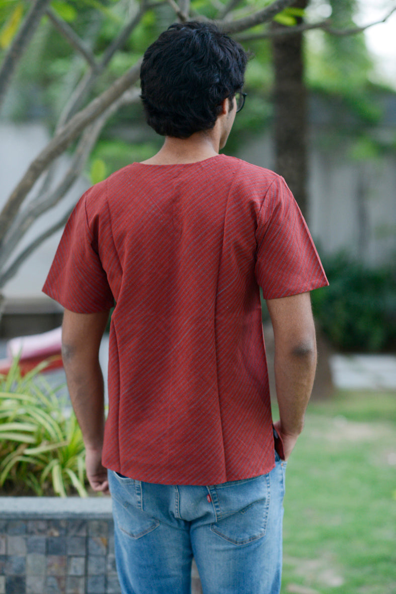Printed Khadi Bundee Tshirt for Men Online