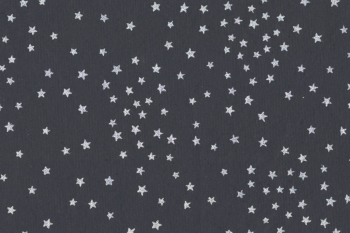 Silver On Blue Starry Sky Printed Handmade Paper Online