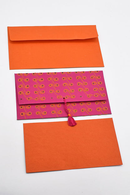  Gift Envelopes with Jari Embroidered Daphne Paper Coverin