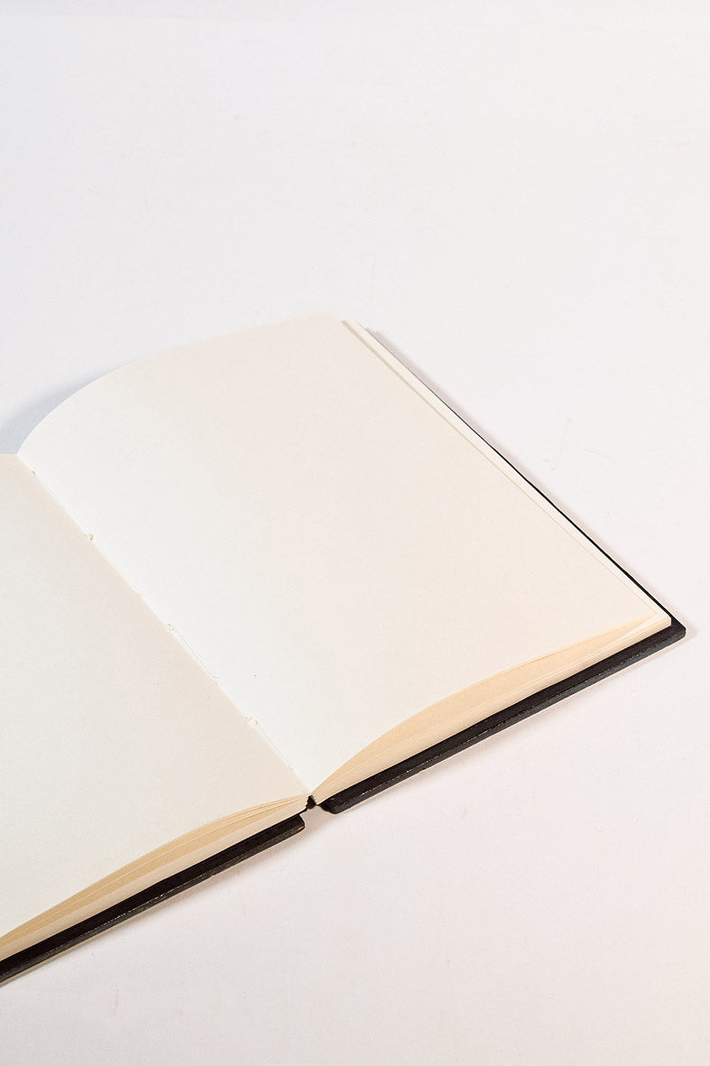 Notebook Vignetted Wood with Coin Emblem