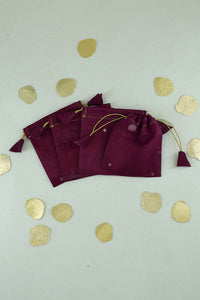  Organza Fabric Tassel Tie Drawstring Ginni Small Gifting Pouch Online
