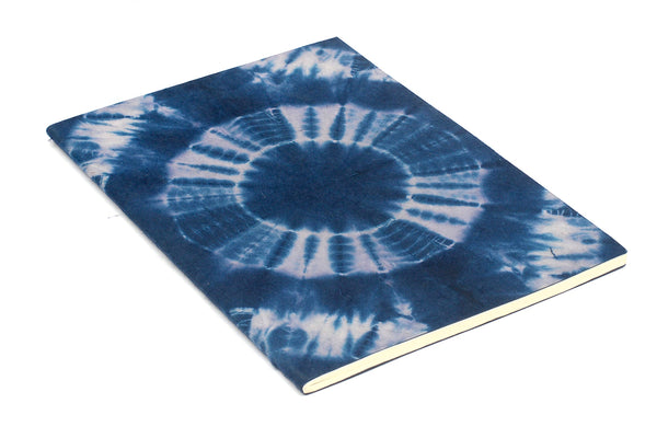 FOR YOU BLUE: 3 Soft Cover Notebooks Shibori Dyed Covers A5
