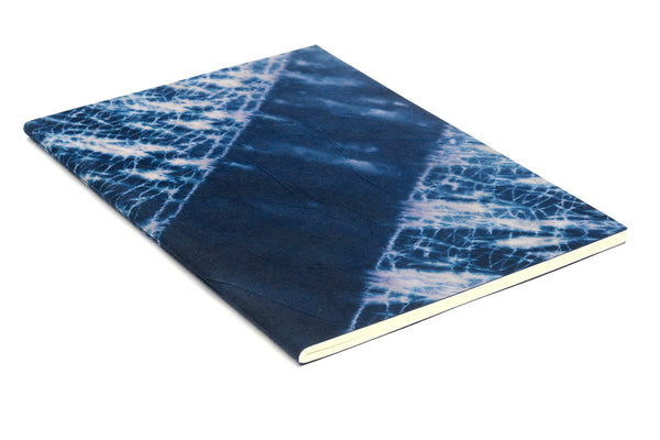 FOR YOU BLUE: 3 Soft Cover Notebooks Shibori Dyed Covers A5