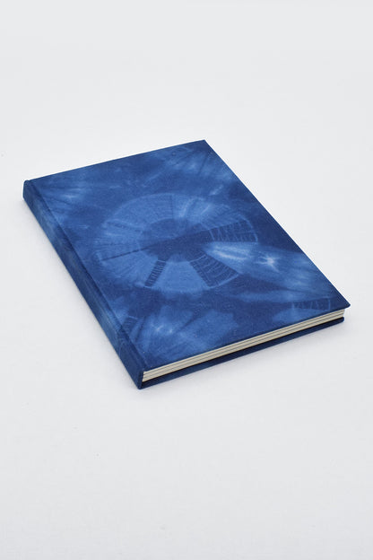 Shibori Radial pattern Full bound book, A5, Assorted ruling pages