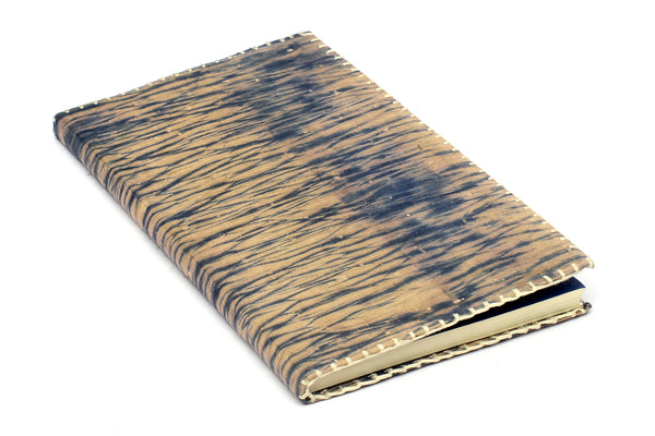 FOR YOU BLUE: 3 Soft Covers Notebooks Shibori Dyed Cover with Border Stitching 8x4