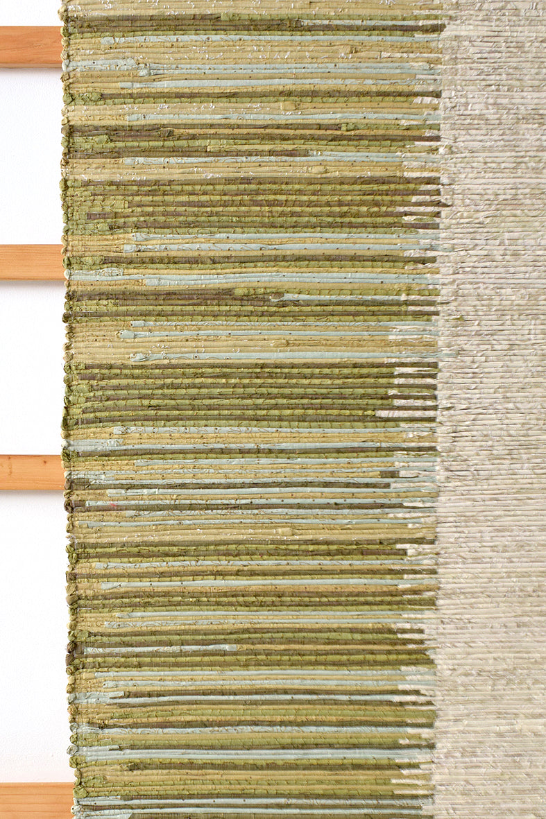 Green Double Gradient Paper Strip Weave Wall Art Hanging Online
