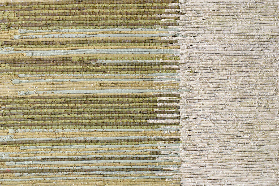 Wall Hanging: Double Gradient Paper Strips weave, 72x28