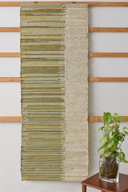 Green Double Gradient Paper Strip Weave Wall Art Hanging Online
