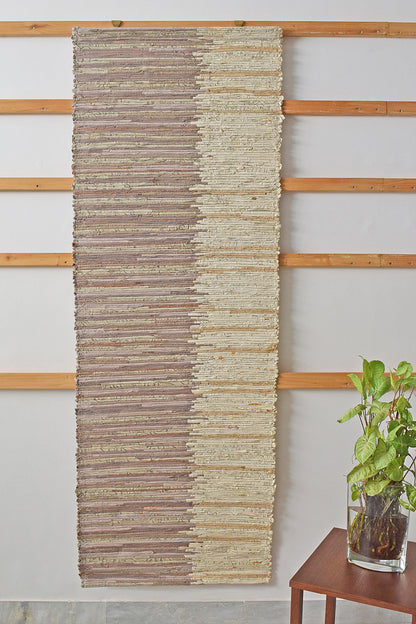 Wall Hanging: Double Gradient Paper Strips weave, 72x28
