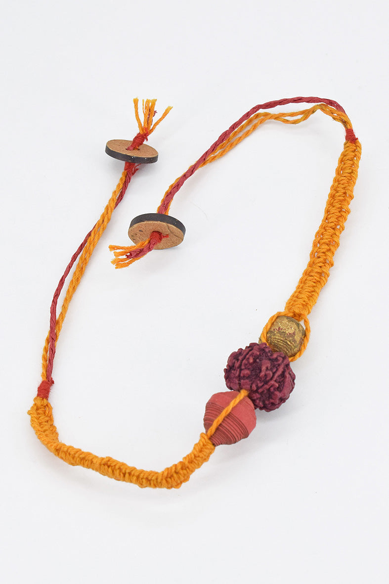 Braided Rudraksh Chura Rakhi