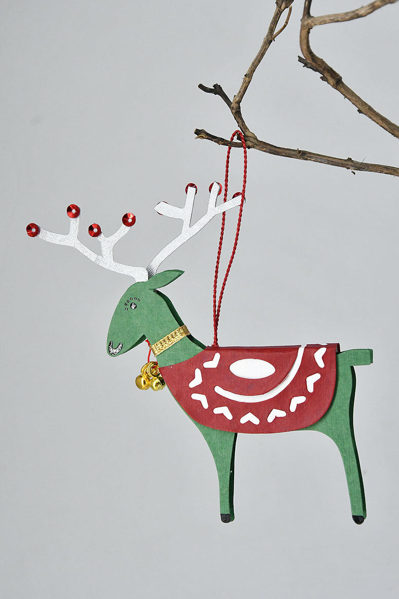Paper Reindeer Christmas Hanging