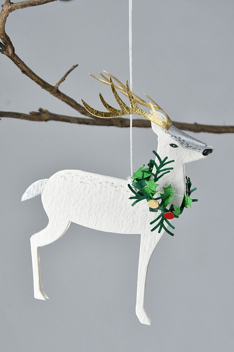 Paper Reindeer Christmas Hanging Decor