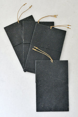 Waxed Banana Paper Gift Enclosures, Set of 4, 10x6.5