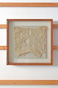Framed Art: Knitted Paper Yarn, 21x21