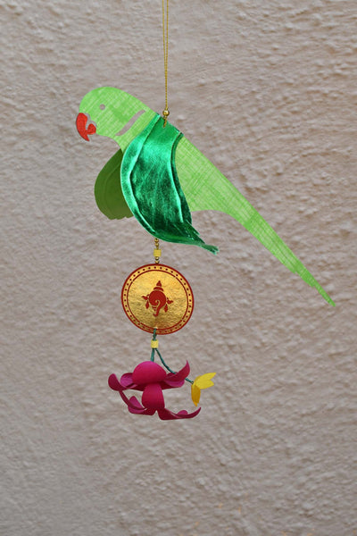  Handmade Paper Parrot Hanging with Flower Tassel & Ganjifa Online