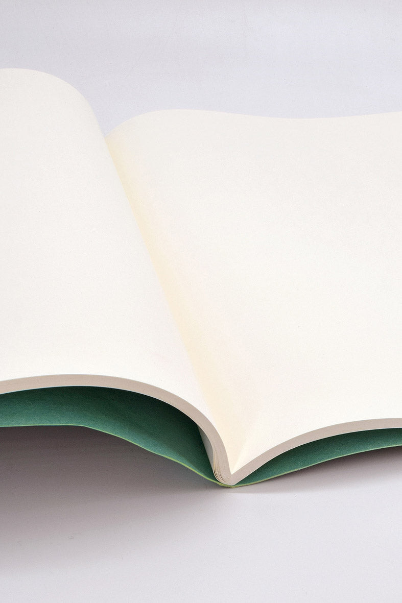 Marbled Soft Cover Large Notebook with Metallic Paper Spine
