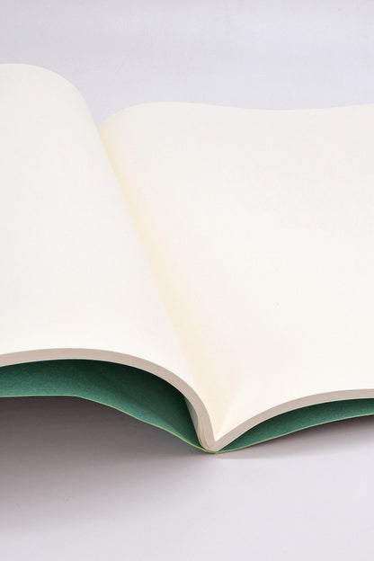 Marbled Soft Cover Large Notebook with Metallic Paper Spine
