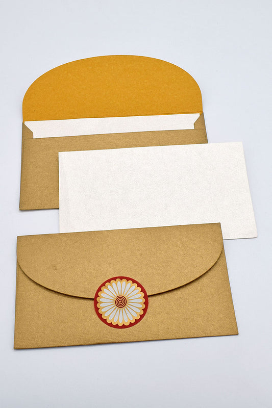 Gift Envelopes with Cards & Round Sticker Closures, Sets of 6, 7.25x4