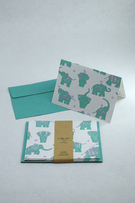 Elephant Handmade Paper Gift Card With Envelope Online