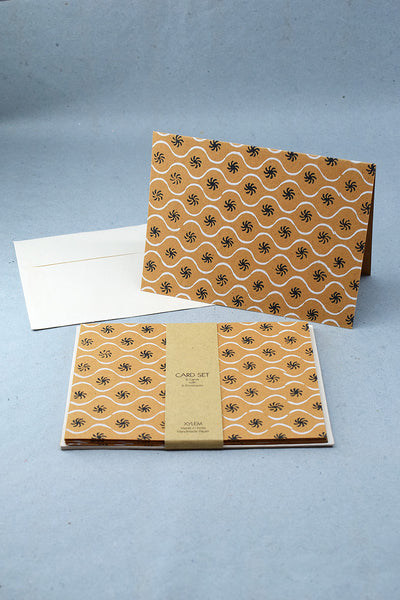 Ogee with Star Gift Print Card with Envelope 7x5, Set of 6