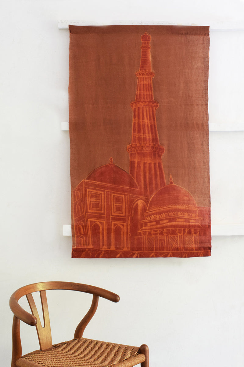  Hand Painted Qutub Minar Canvas Wall Art Hanging Online