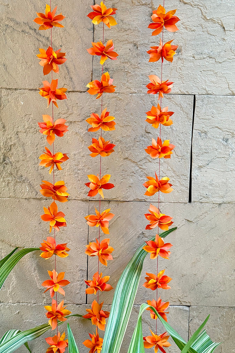 Gajra Paper Flower Strings Garland Decoration Online
