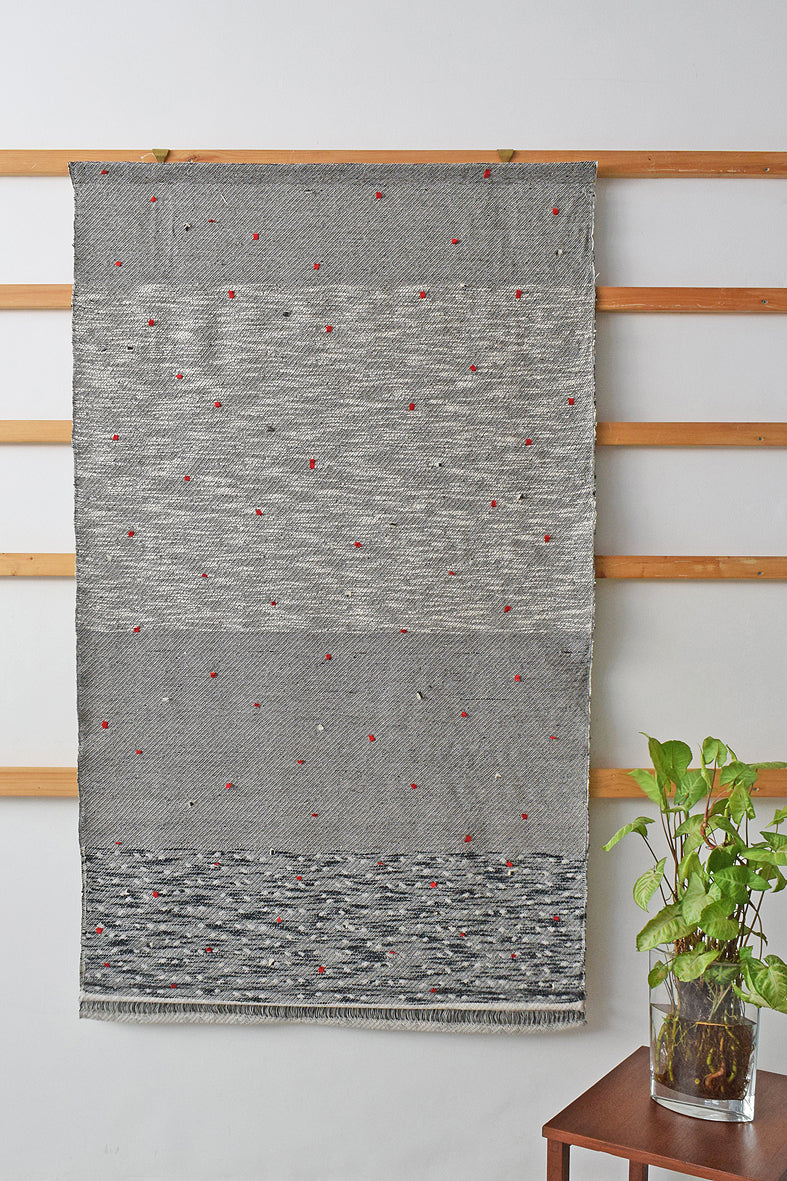 Black & White Jacquard Texture Wall Art Hanging Online
