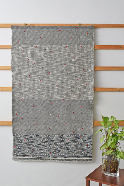 Black & White Jacquard Texture Wall Art Hanging Online
