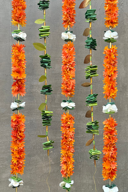 Rajnigandhaa Paper Flower Garland Decoration Online
