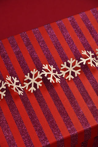SnowFlakes Tessellating Pearl Accents Paper Strings Decoration Set of 2 Online