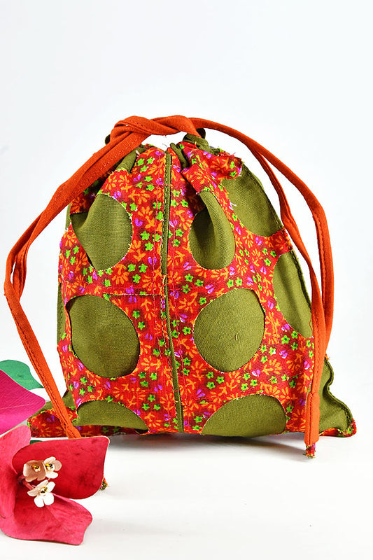 Chintz Rounds Pouch Heena, Set of 3,  7x6