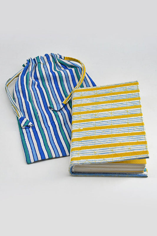 Summer Print Cover Coptic Stitch Notebook, 6x4