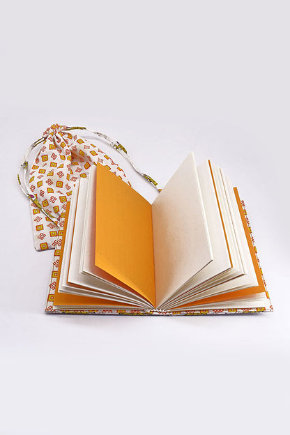 Summer Print Cover Coptic Stitch Journal