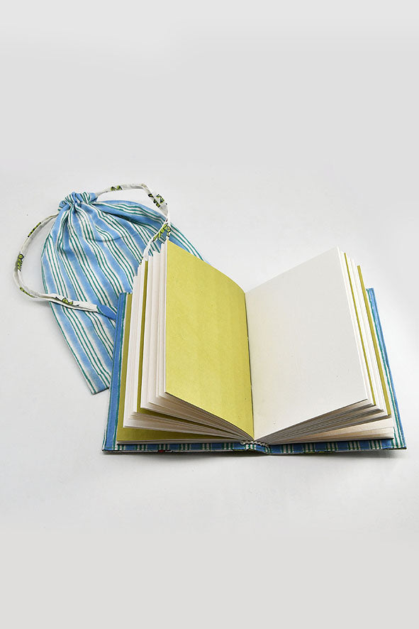 Summer Print Cover Coptic Stitch Journal, 6x4