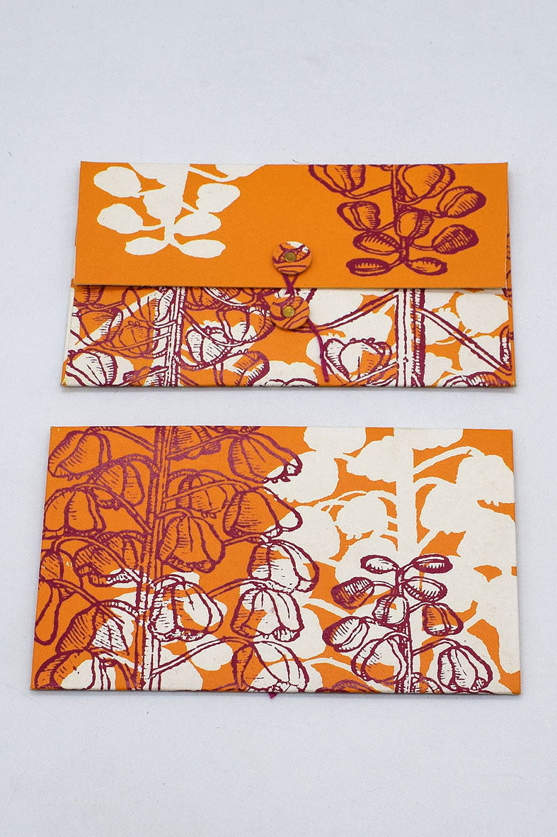 Greeting/Gift Envelope Floral with Card, Set of 5, 7x4
