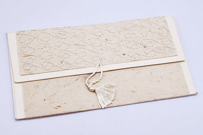 Greeting/Gift envelope with Embroidered Daphne Paper Covering