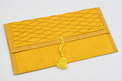 Greeting/Gift envelope with Embroidered Daphne Paper Covering