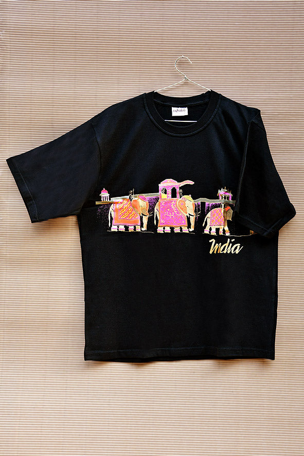 Elephant Indian Motifs Printed Unisex T Shirt Online
