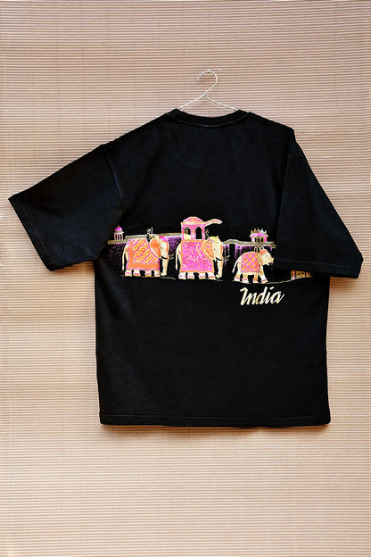 Elephant Indian Motifs Printed Unisex T Shirt Online
