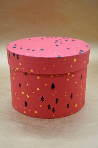 Christmas Tree Handmade Paper Round Gift Box Online 