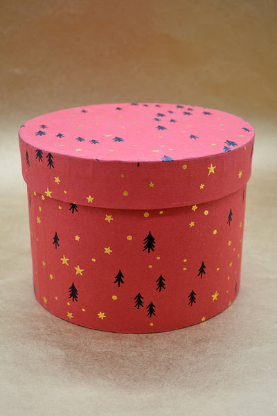 Christmas Tree Handmade Paper Round Gift Box Online 