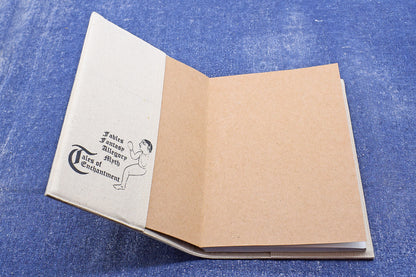 Notebooks Qissa Kahani, Tiger Hand Painted Slip Cover, 20X13.5 Blank pages insert + Extra Notebook Ruled Pages