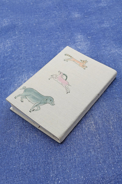 Quissa Kahani Blank Book in Painted Slip Cover with extra Ruled Writing Paper Notebook