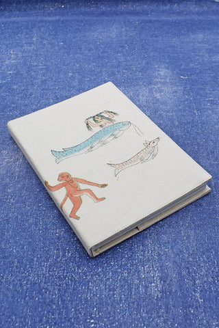 Quissa Kahani Blank Book in Painted Slip Cover with extra Ruled Writing Paper Notebook